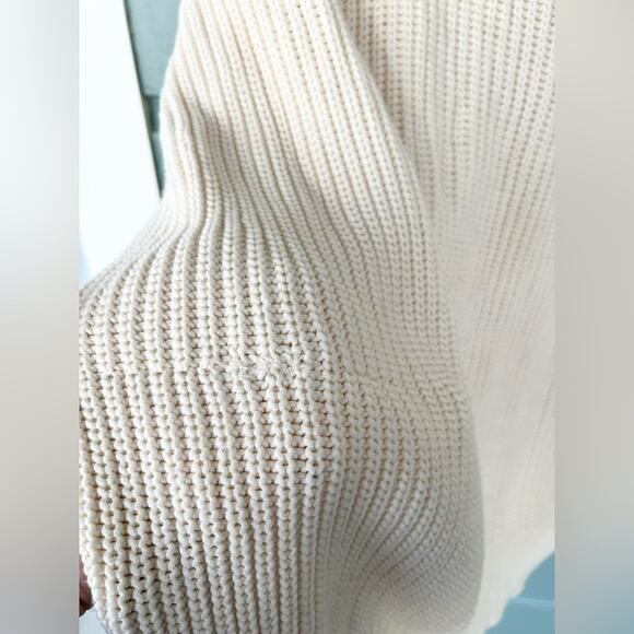 Jenni Kayne cotton cocoon cardigan ivory sweater oversized minimalist fall XXS - Picture 7 of 9